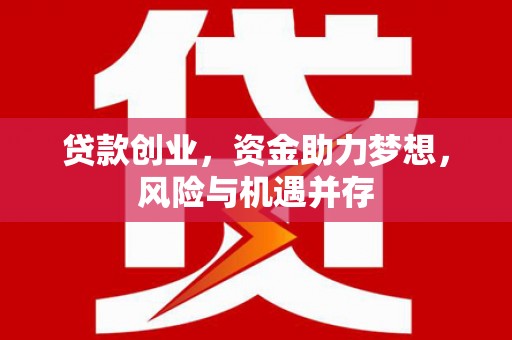 鱼峰贷款创业，资金助力梦想，风险与机遇并存