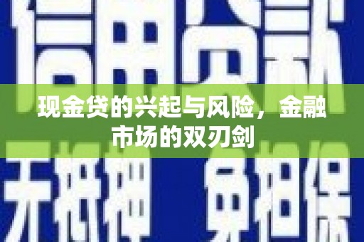 鱼峰现金贷的兴起与风险，金融市场的双刃剑