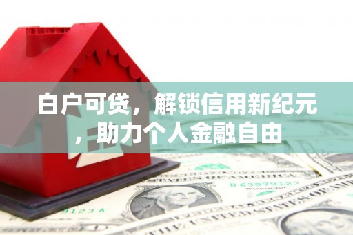 鱼峰白户可贷，解锁信用新纪元，助力个人金融自由