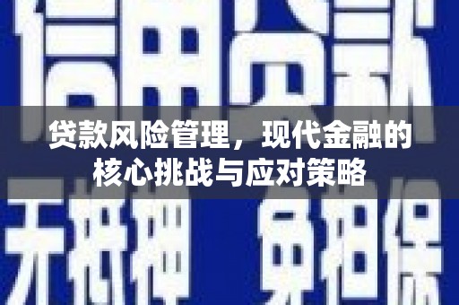 鱼峰贷款风险管理，现代金融的核心挑战与应对策略