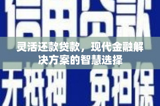 鱼峰灵活还款贷款，现代金融解决方案的智慧选择