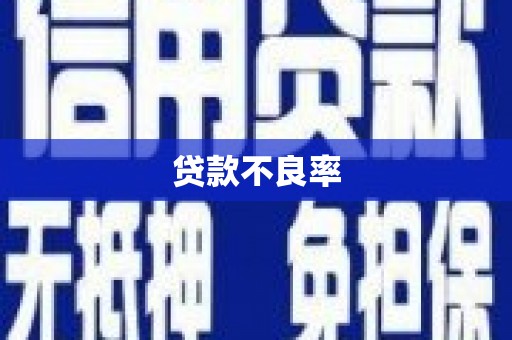 鱼峰贷款不良率
