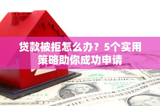 鱼峰贷款被拒怎么办？5个实用策略助你成功申请
