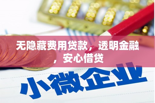 鱼峰无隐藏费用贷款，透明金融，安心借贷