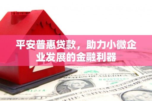 鱼峰平安普惠贷款，助力小微企业发展的金融利器