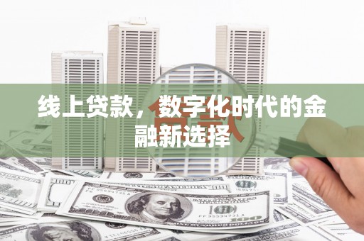 鱼峰线上贷款，数字化时代的金融新选择
