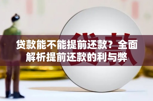 鱼峰贷款能不能提前还款？全面解析提前还款的利与弊
