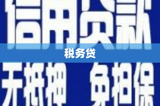 鱼峰税务贷